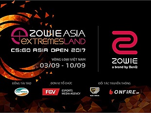 ZOWIE eXTREMESLAND CS:GO ASIA OPEN 2017 khởi tranh vòng loại Việt nam