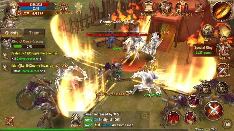 Blades and Rings - MMORPG khủng cho gamer thả sức vẫy vùng Mobile