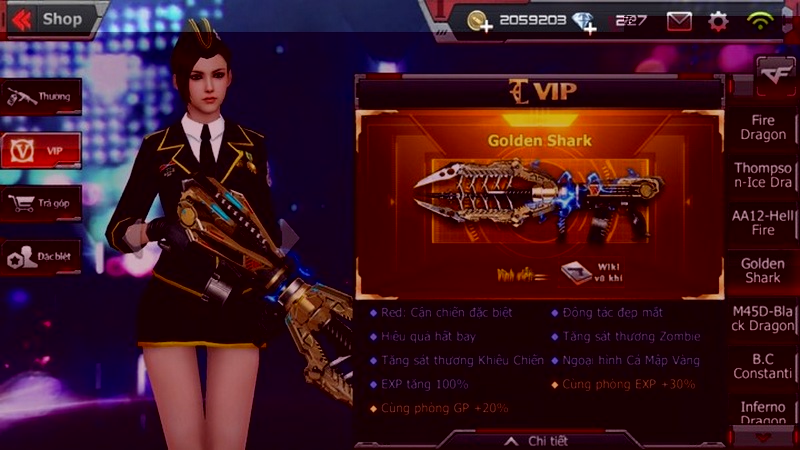 Crossfire Legends: Golden Shark - Khẩu Shotgun VIP mới có gì hot?