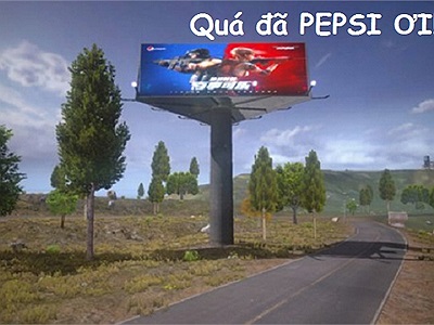 Kỳ lạ với tựa game sinh tồn game thủ có thể dùng nước giải khát Pepsi, thấy biển quảng cáo Pepsi to vật vã giữa bản đồ