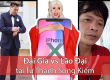 Lão đại và Đại gia so găng trong trận chiến iPhone X tại Tử Thanh Song Kiếm